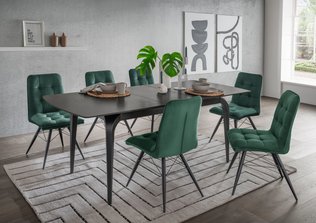 BL63008_Indoormoebelset_BL62002_Diningstuhl_Vicenza_dunkelgruen_BL60403_Ausziehtisch_Piacenza_dark-grey (1)