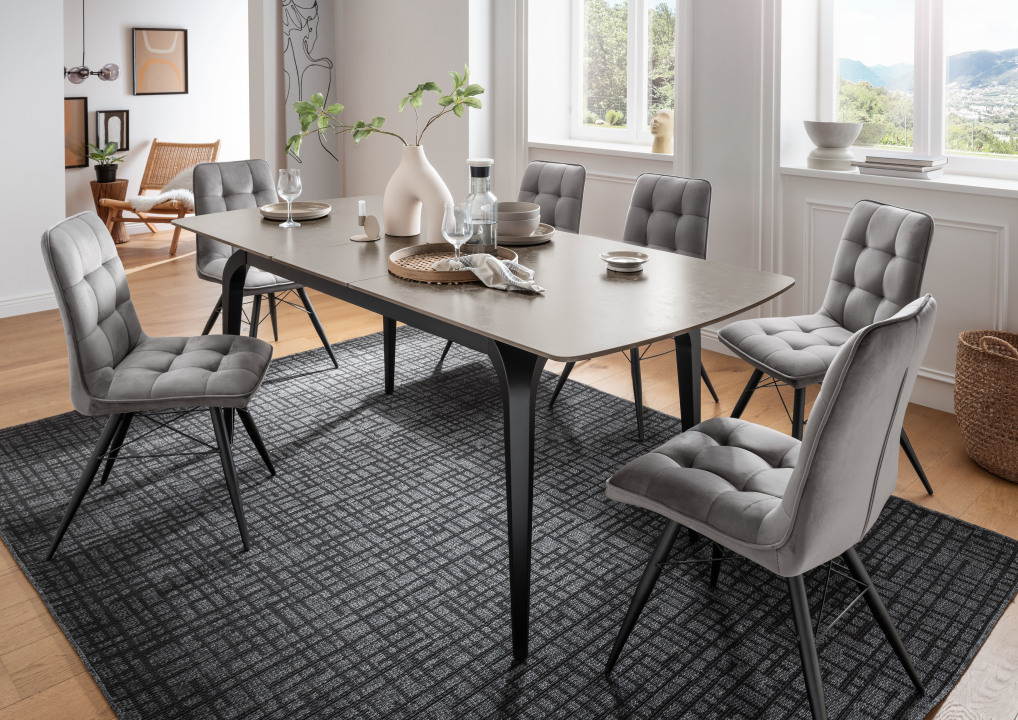 BL63015_Indoormoebelset_BL62003_Diningstuhl_Vicenza_grau_BL60420_Ausziehtisch_Piacenza_light-grey